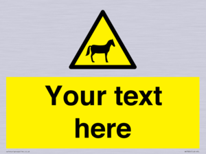 Custom warning horses